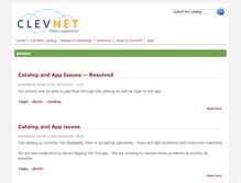 Tablet Screenshot of clevnet.org